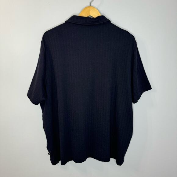 Ted Baker Speysid Short Sleeve Textured Zip Polo Shirt Blue Preppy Men's 3XL - Picture 8 of 13